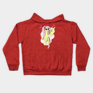 Flutterbat with Headphones Kids Hoodie